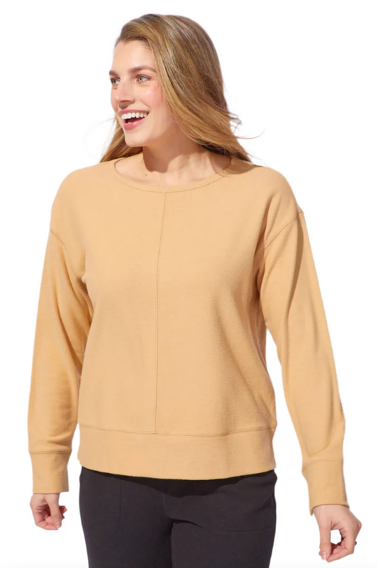 Jana Snuggly Pullover ~ Honey