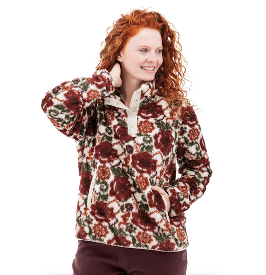 Equinox Floral Fleece Pullover