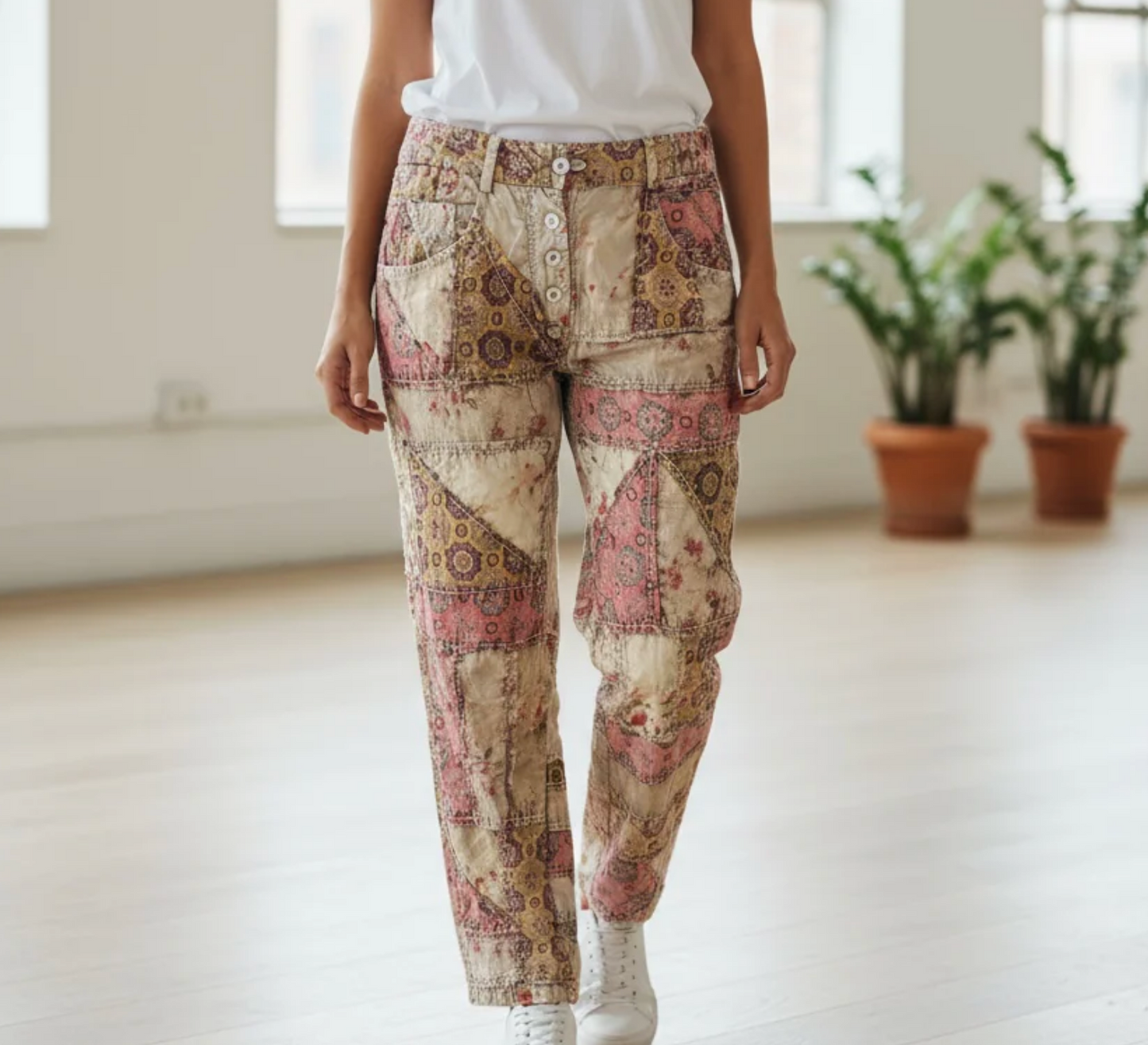 Etta Patchwork Pants
