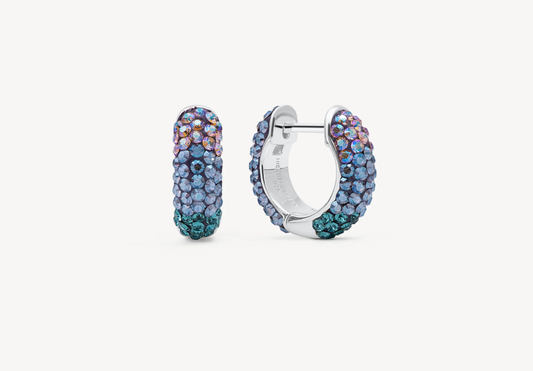 Empress/Northern Lights Sparkle Hoop Earrings - Small