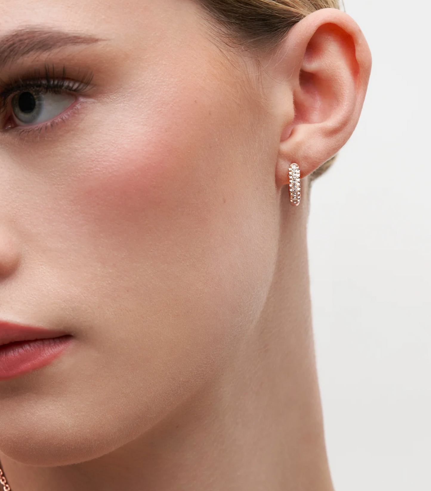 Rose Gold™ Always On Sparkle Hoops