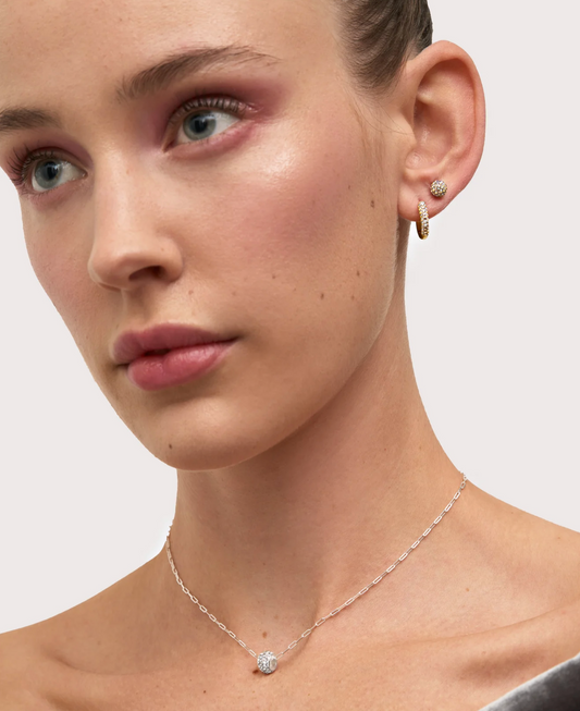 Silver Rondelle Bead Necklace - Hillberg & Berk™