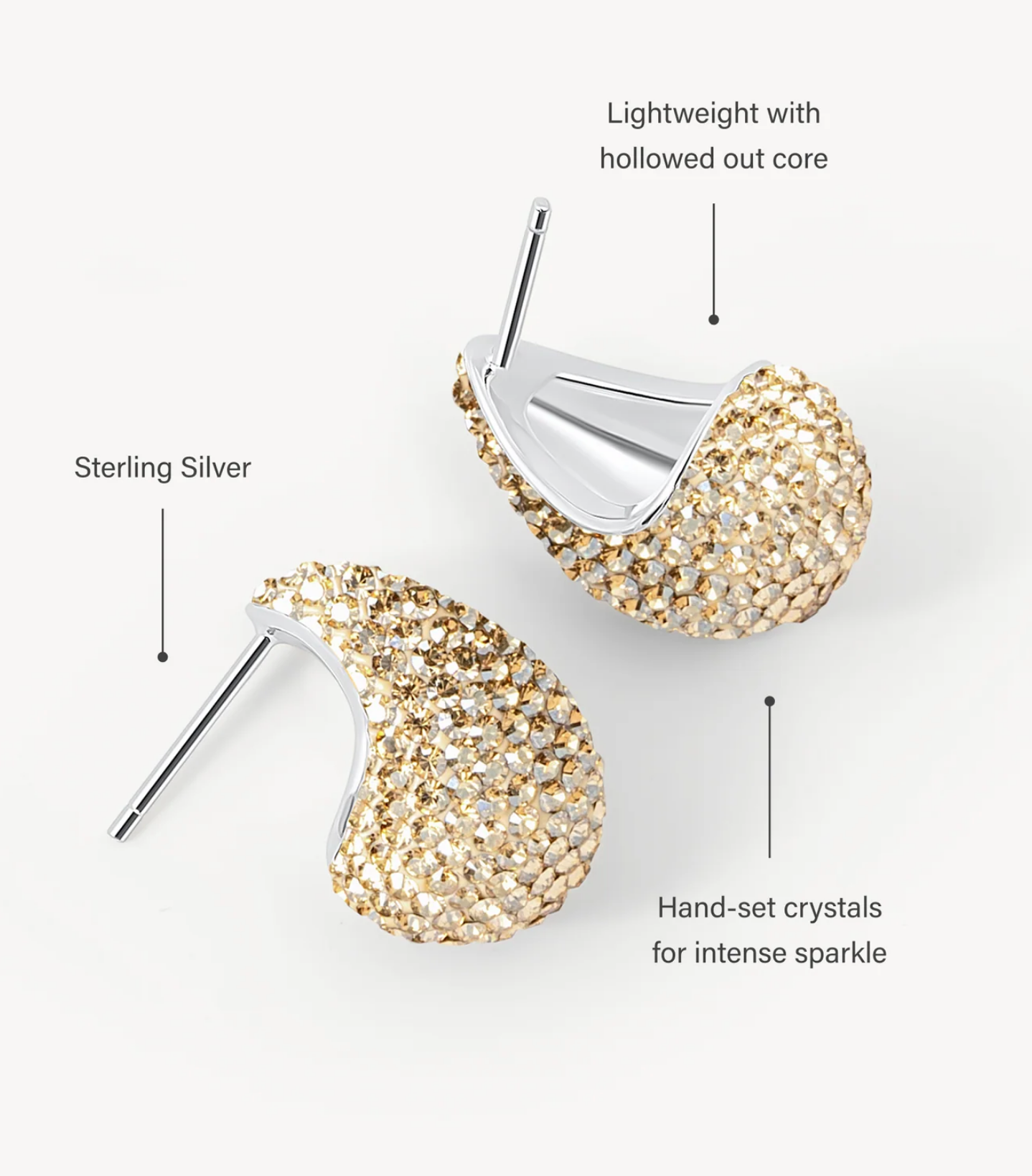 Soft Gold Mini Dream Puff™ Stud Earrings