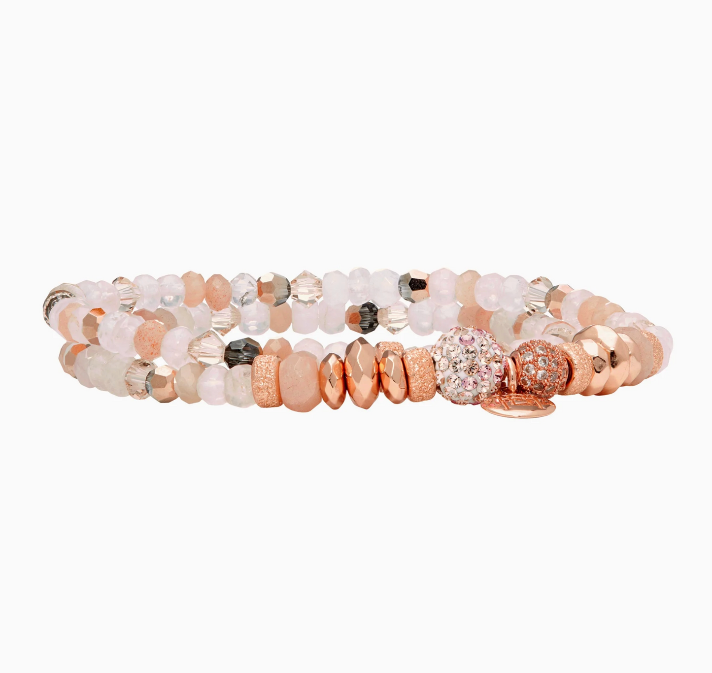 Pink Champagne Sparkle™ Double Wrap Bracelet