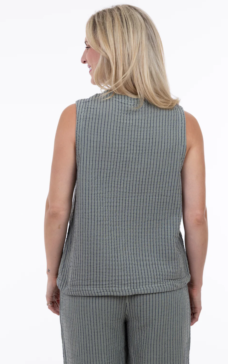 Yasmin Vest ~ Sea Grass