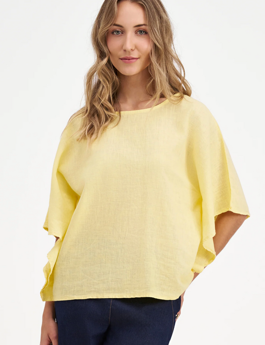 Elsie Woven Top ~ Lemonade