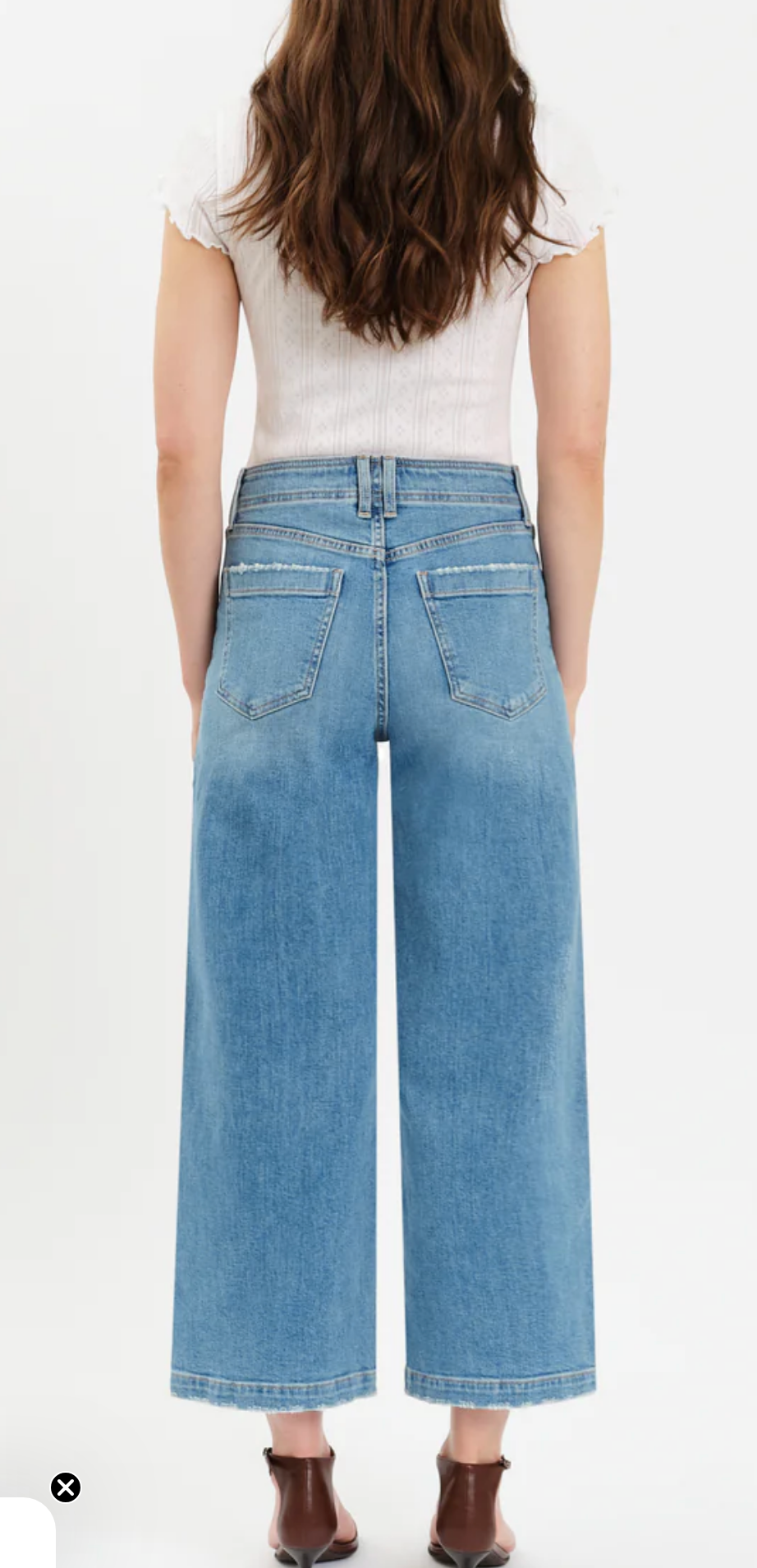 Valley Girl Wide Leg Ankle Jean ~ Fave