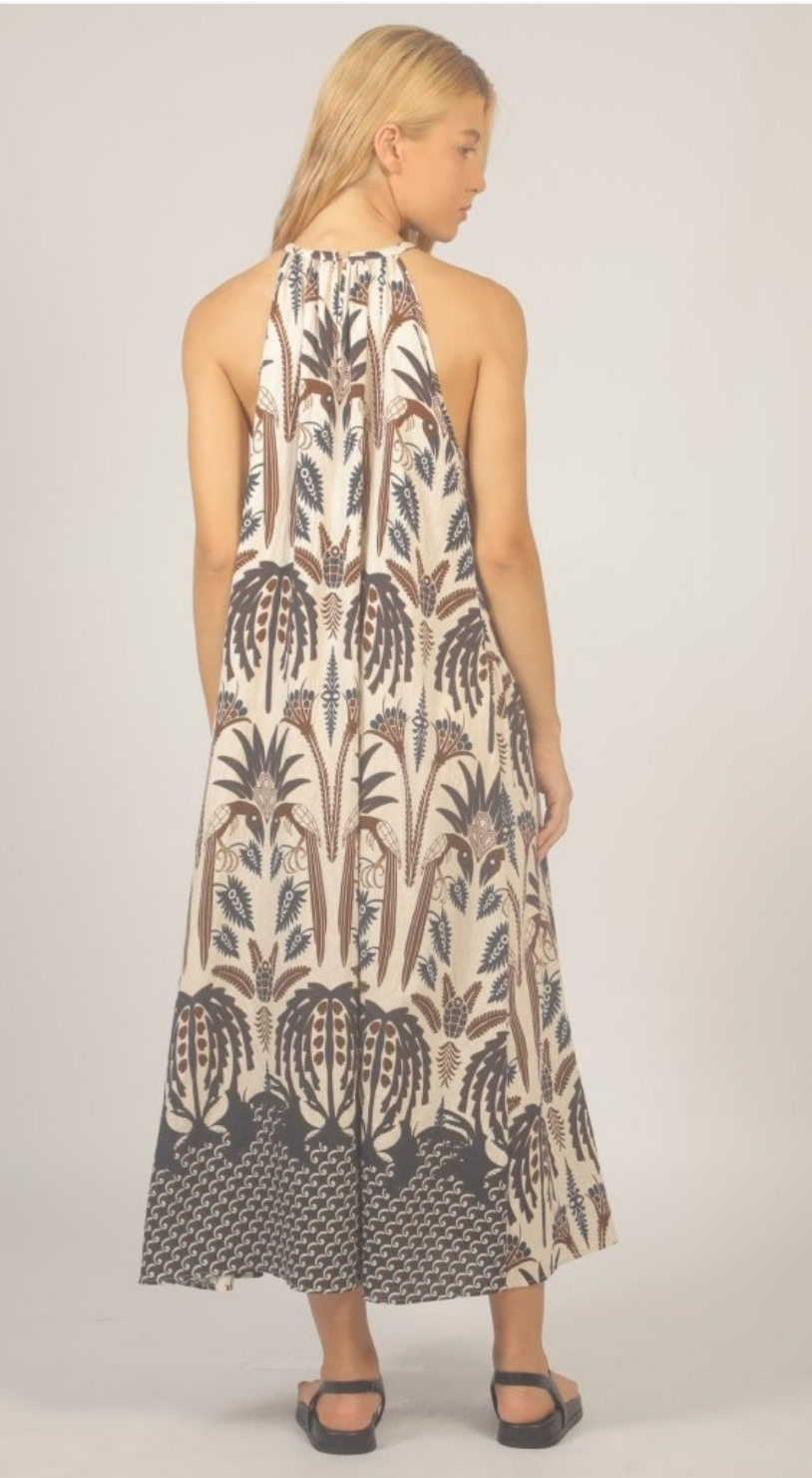 Palm Maxi Dress ~ Size Sm