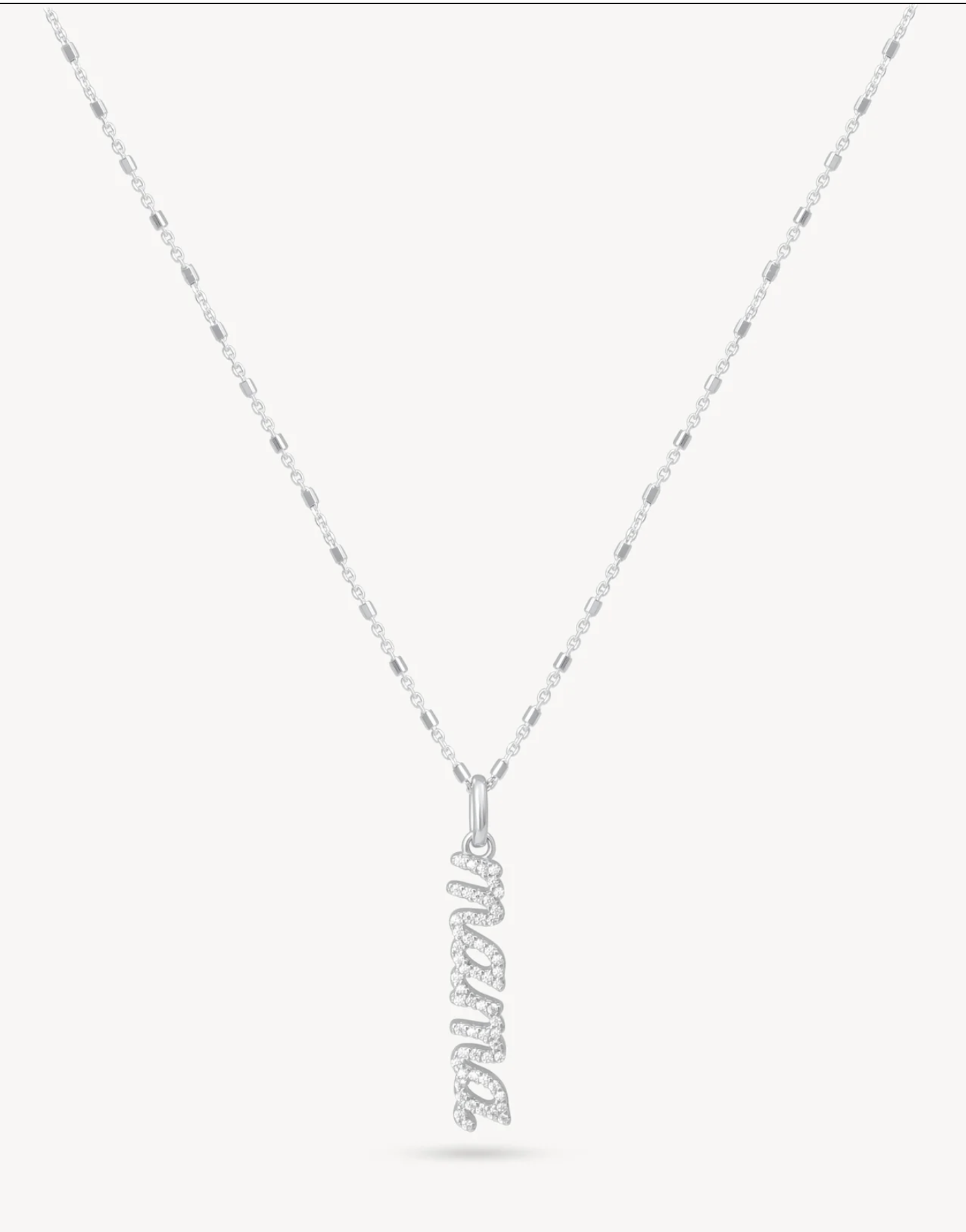 Mama Necklace ~ Sterling Sliver