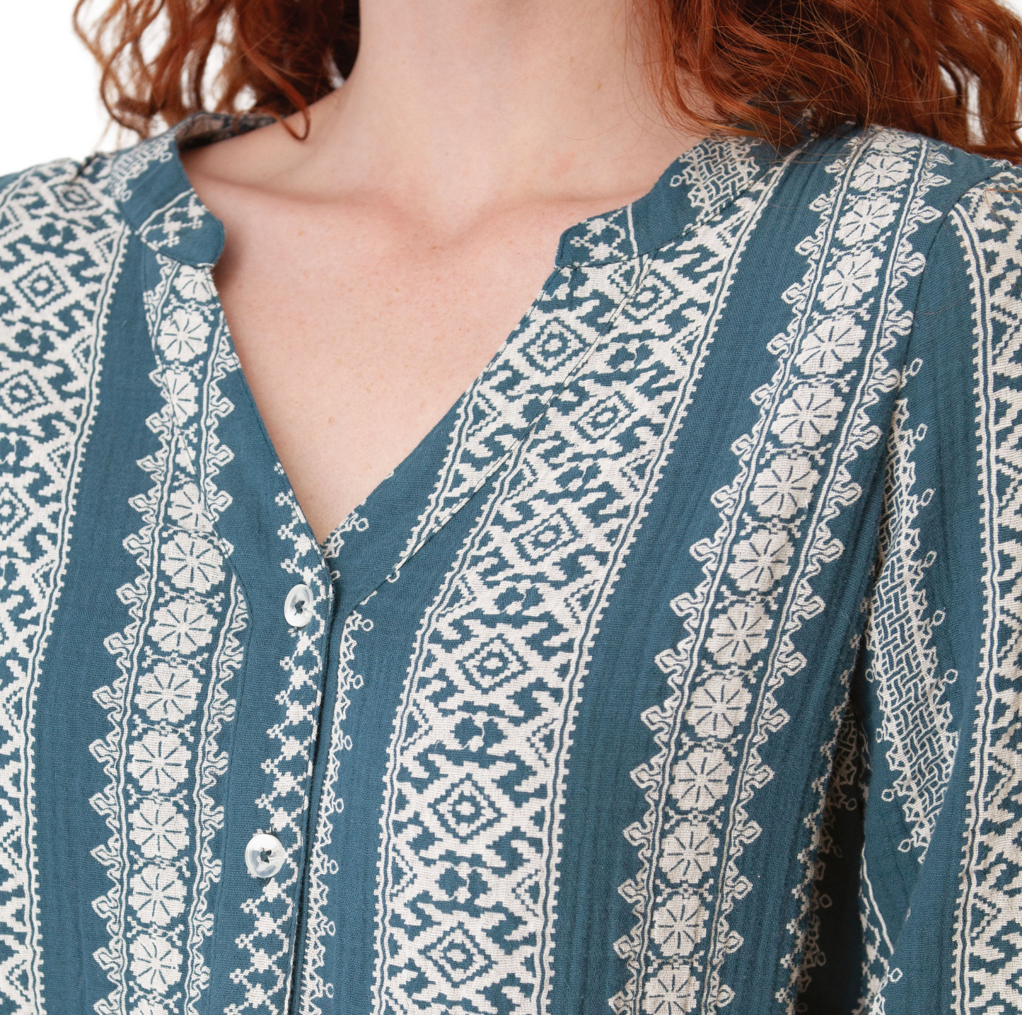 Anna Smocked Sleeve Blouse
