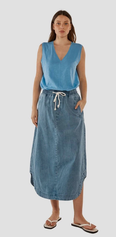 Brunch Denim Skirt
