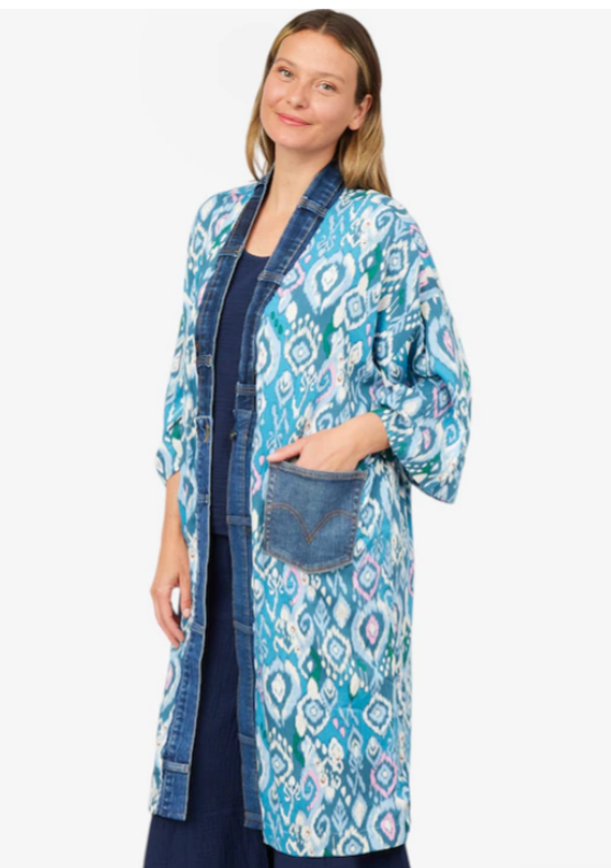 The Upcycled Long Kimono ~ 4 Colours