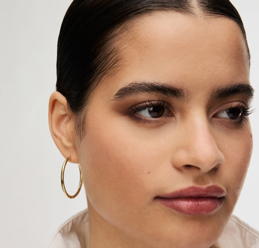 Gold Hoop Earrings - Large