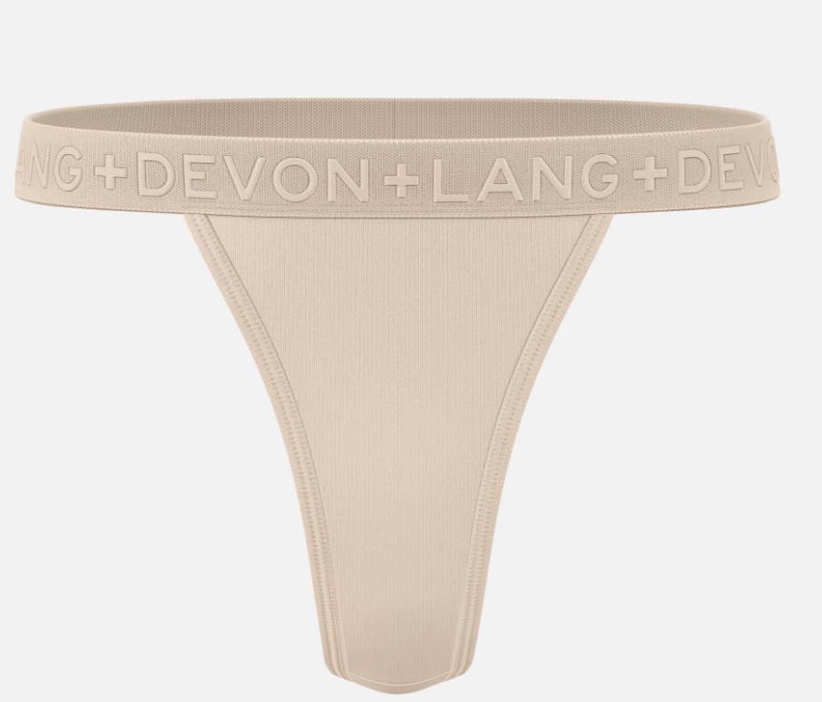 Devon + Lang Originals V-Thong ~ Size XL in Sand