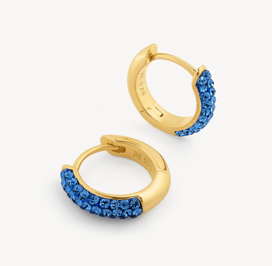 Deep Capri Always On Sparkle Hoops