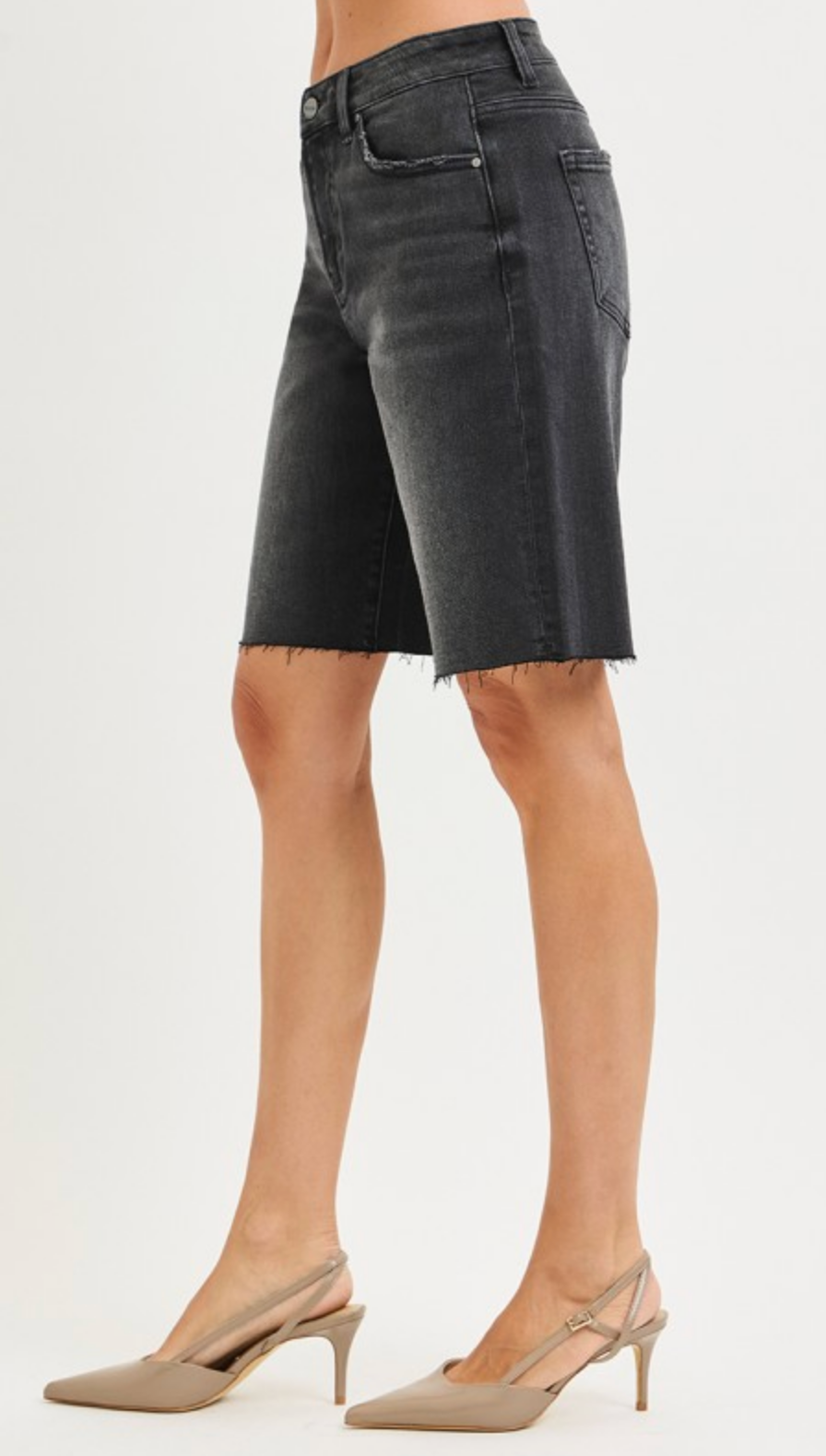 Candy High Rise Bermuda Shorts ~ Black { Reg }