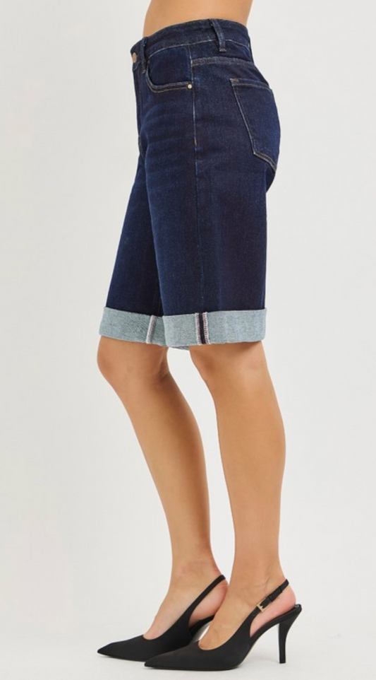 Ronnie Slouchy Jorts with Cuffed Hem { Reg & Curve }