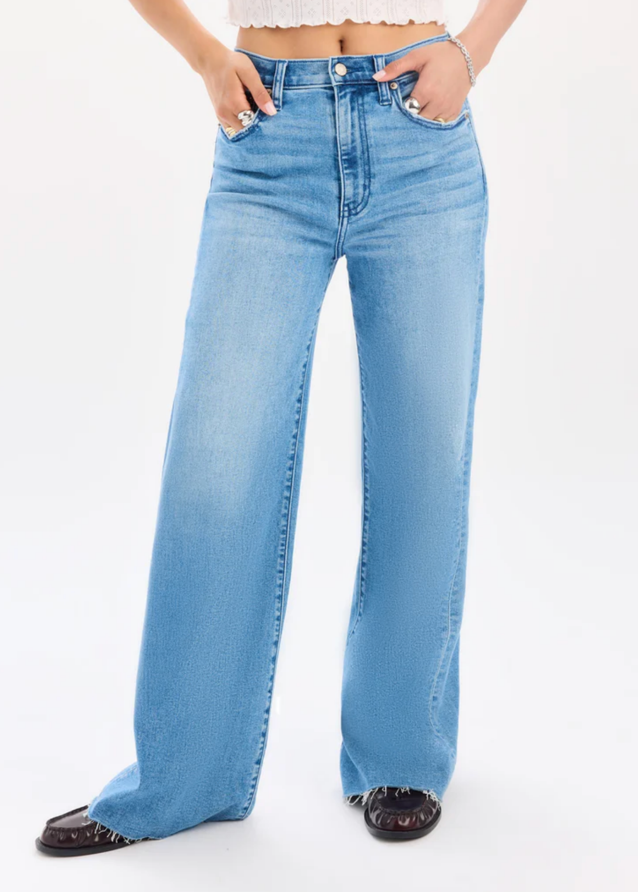 Far Out High Rise Wide Leg ~ Right On