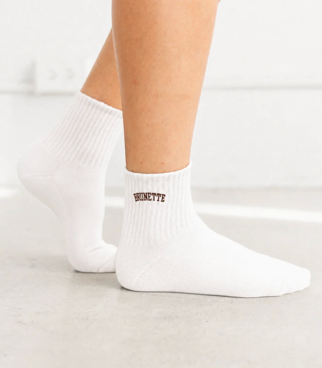 "Brunette" Crew Socks