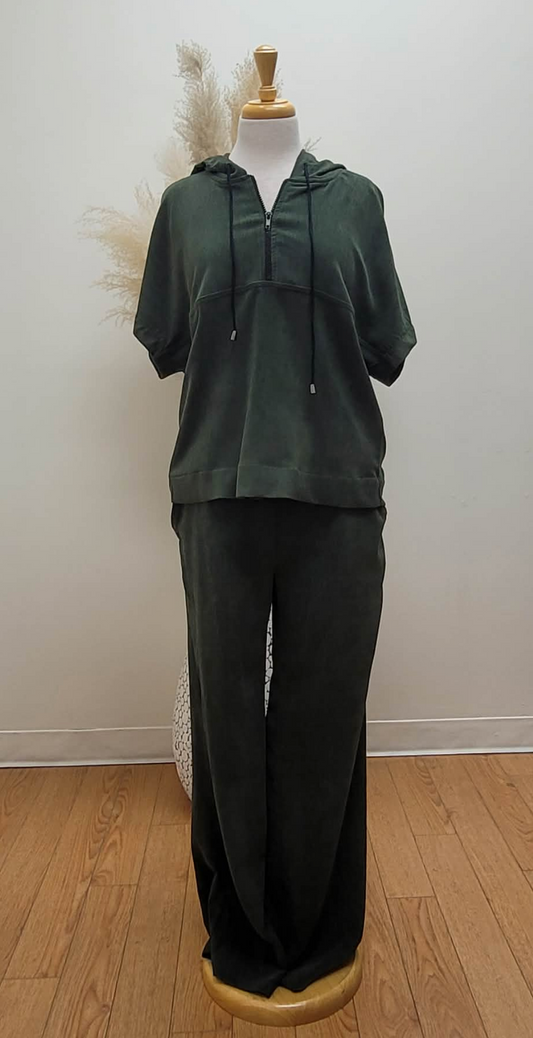 Becky Drawstring Pant ~ Olive