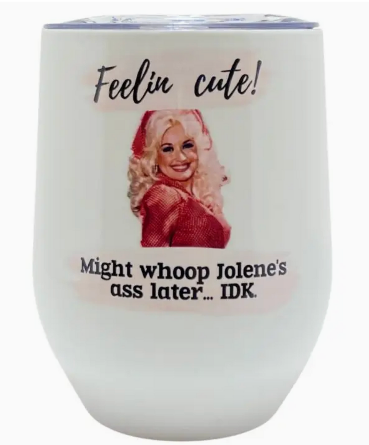 12oz Stainless Wine Tumbler ~ Dolly