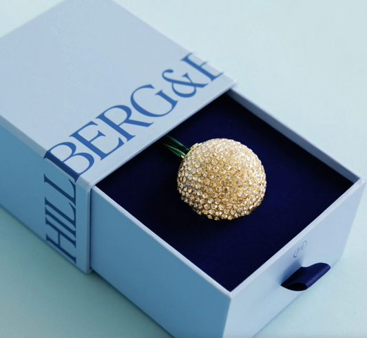 Holiday Sparkle Ornament ~ Soft Gold