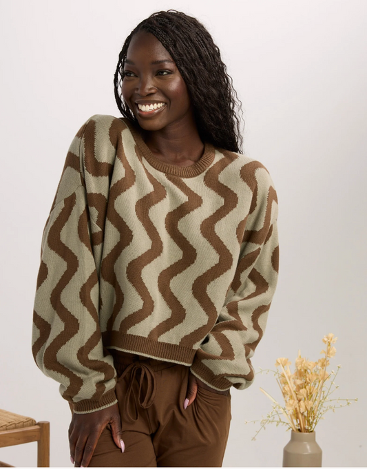 Ingrid Sweater ~ Squiggles