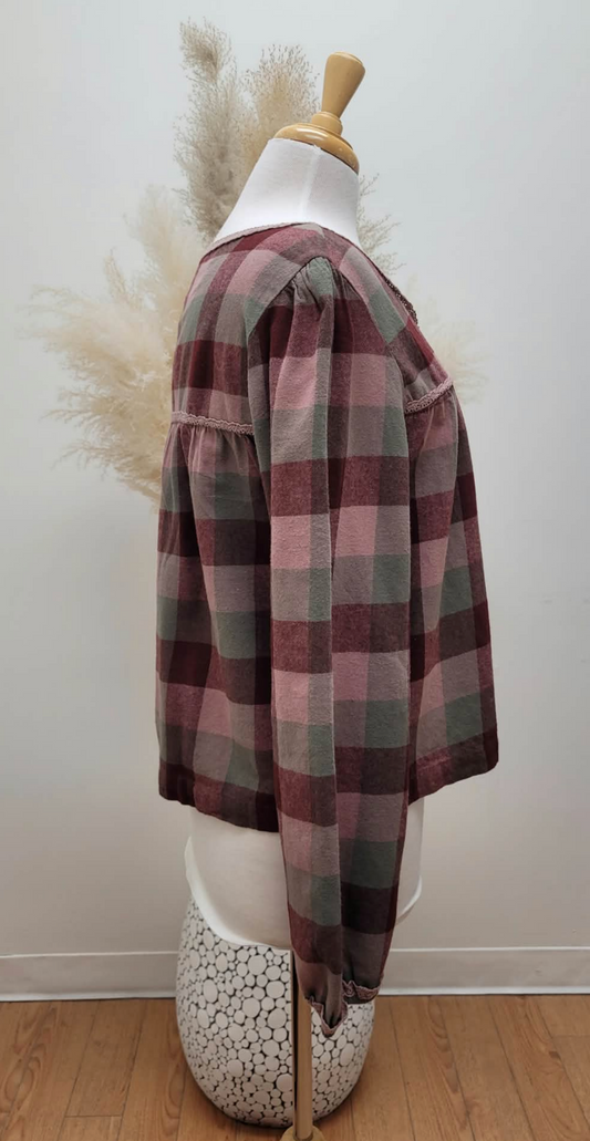 Clifton Flannel Top ~ 2 Colours
