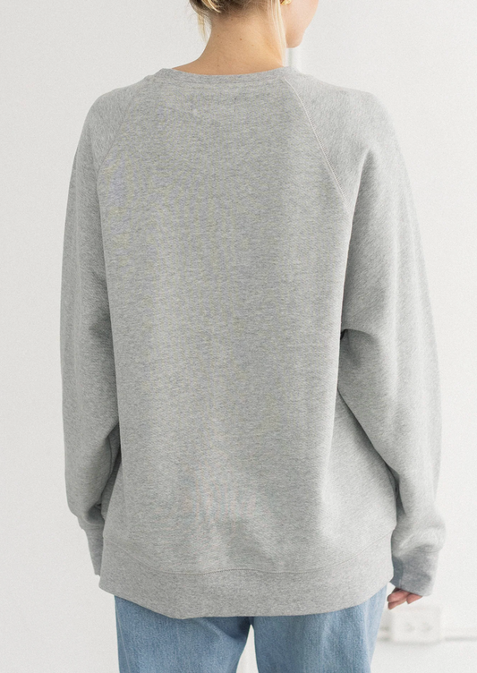 "Blonde" Not Your Boyfriend's Crew ~ Grey Melange