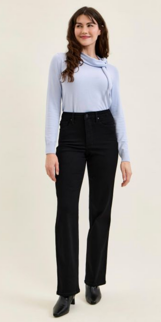 Kimberly TC Classic Straight Leg ~ Black {Reg & Curve}