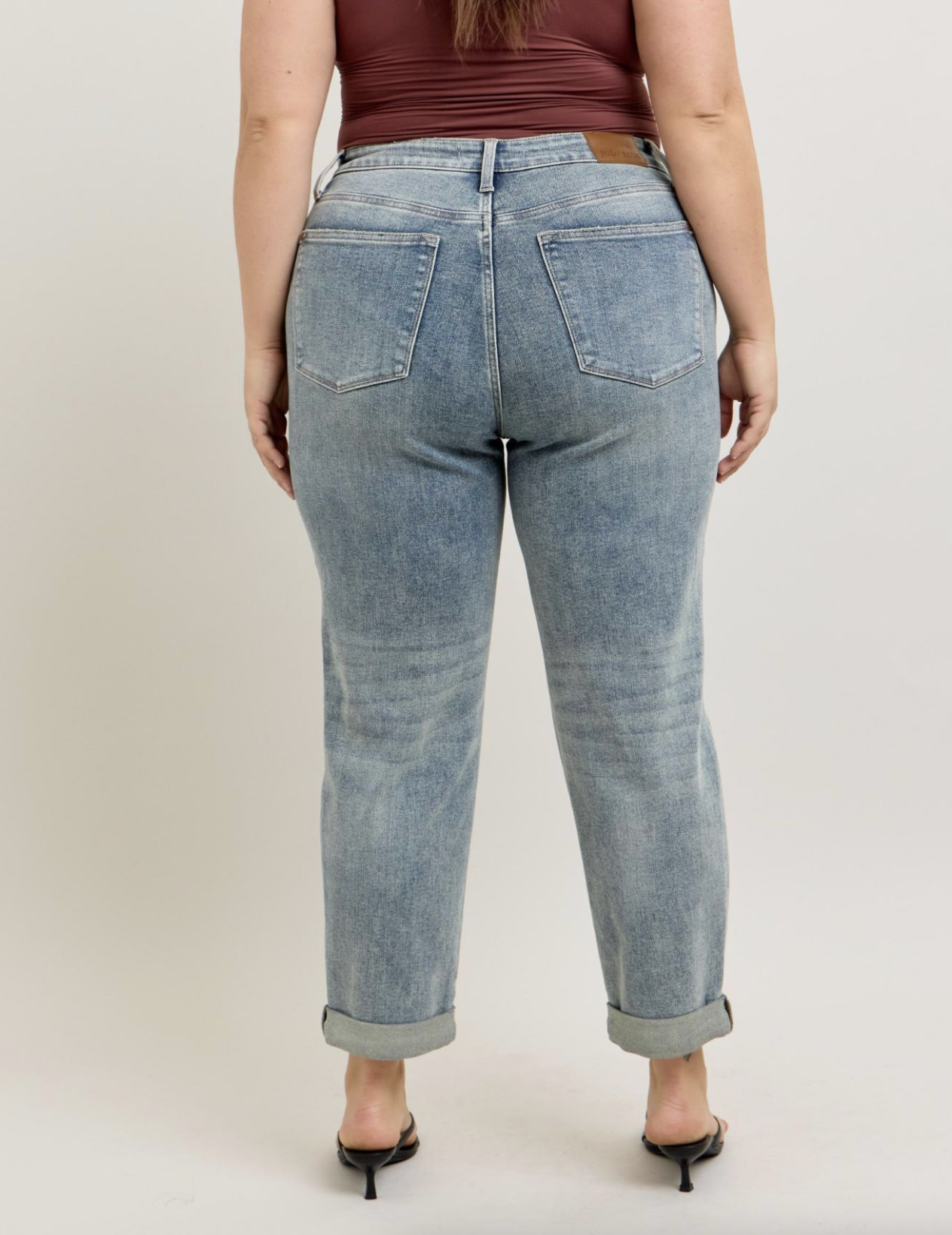 Moraine Double Cuff Boyfriend Jean { Reg & Curve }