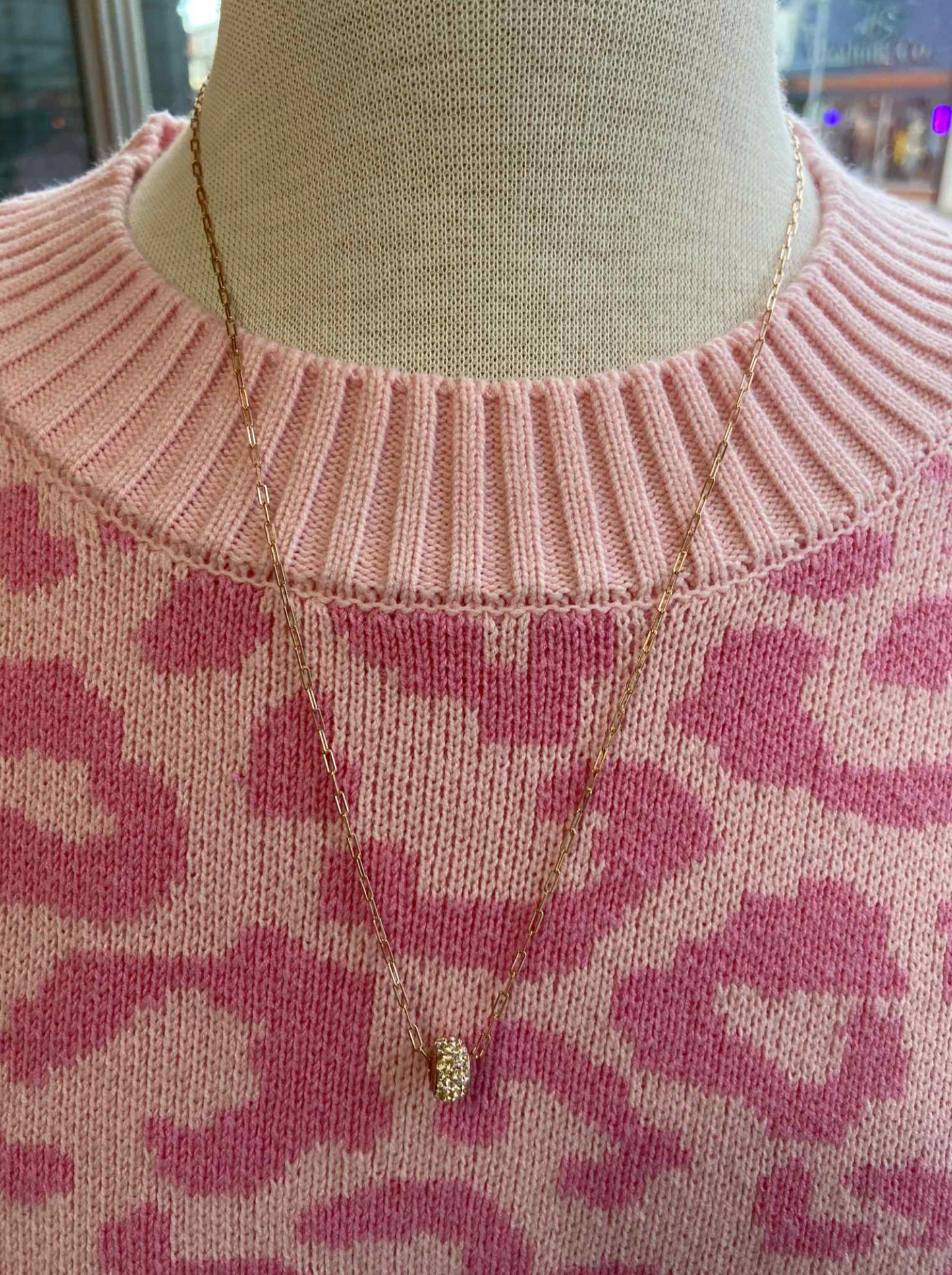 Rose Gold Rondelle Bead Necklace - Hillberg & Berk™