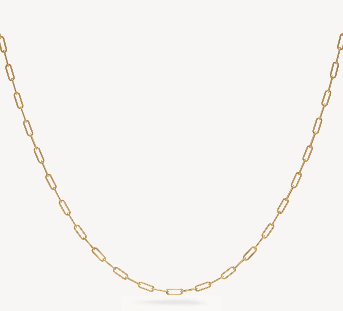Power Play Charm & Essential Clip Chain Necklace ~ Gold ~ Hillberg & Berk