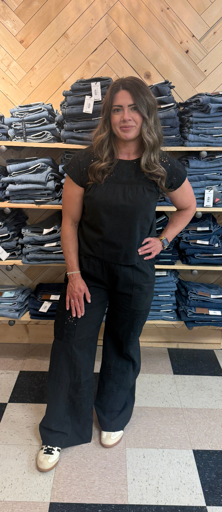 Cassie Woven Pant ~ Black