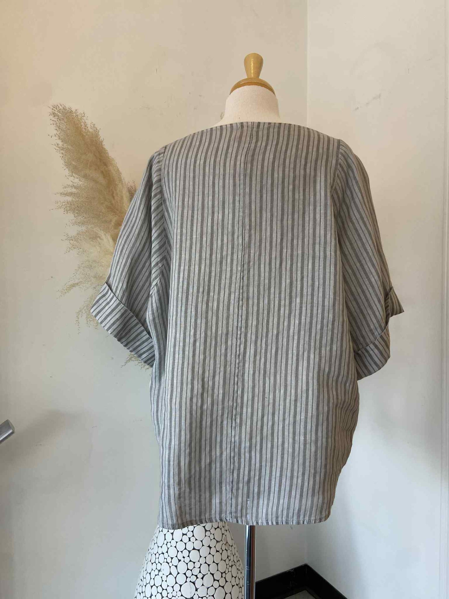 Bess Top - Dove Grey