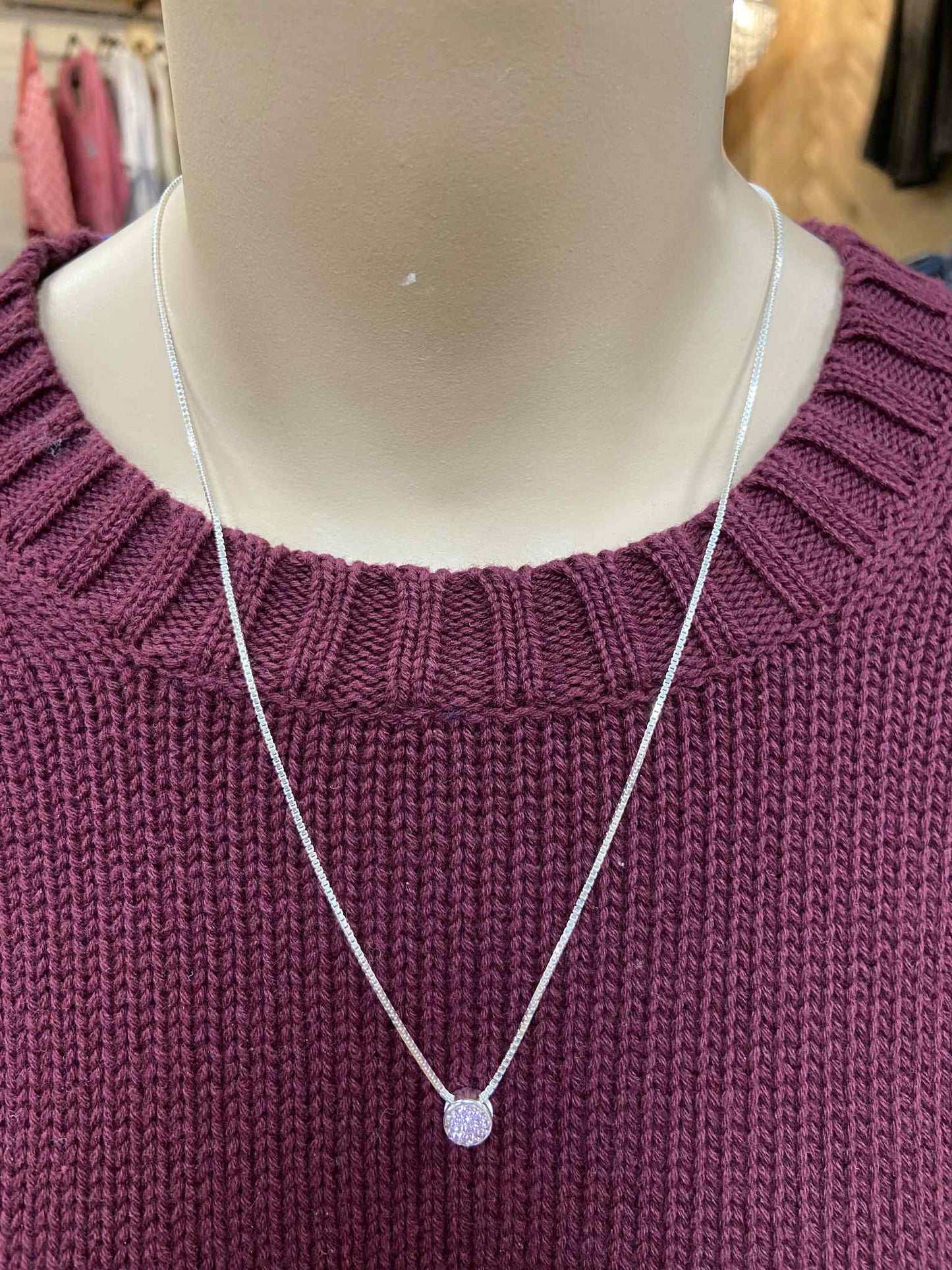 Lilac Bezel Necklace - Hillberg & Berk™