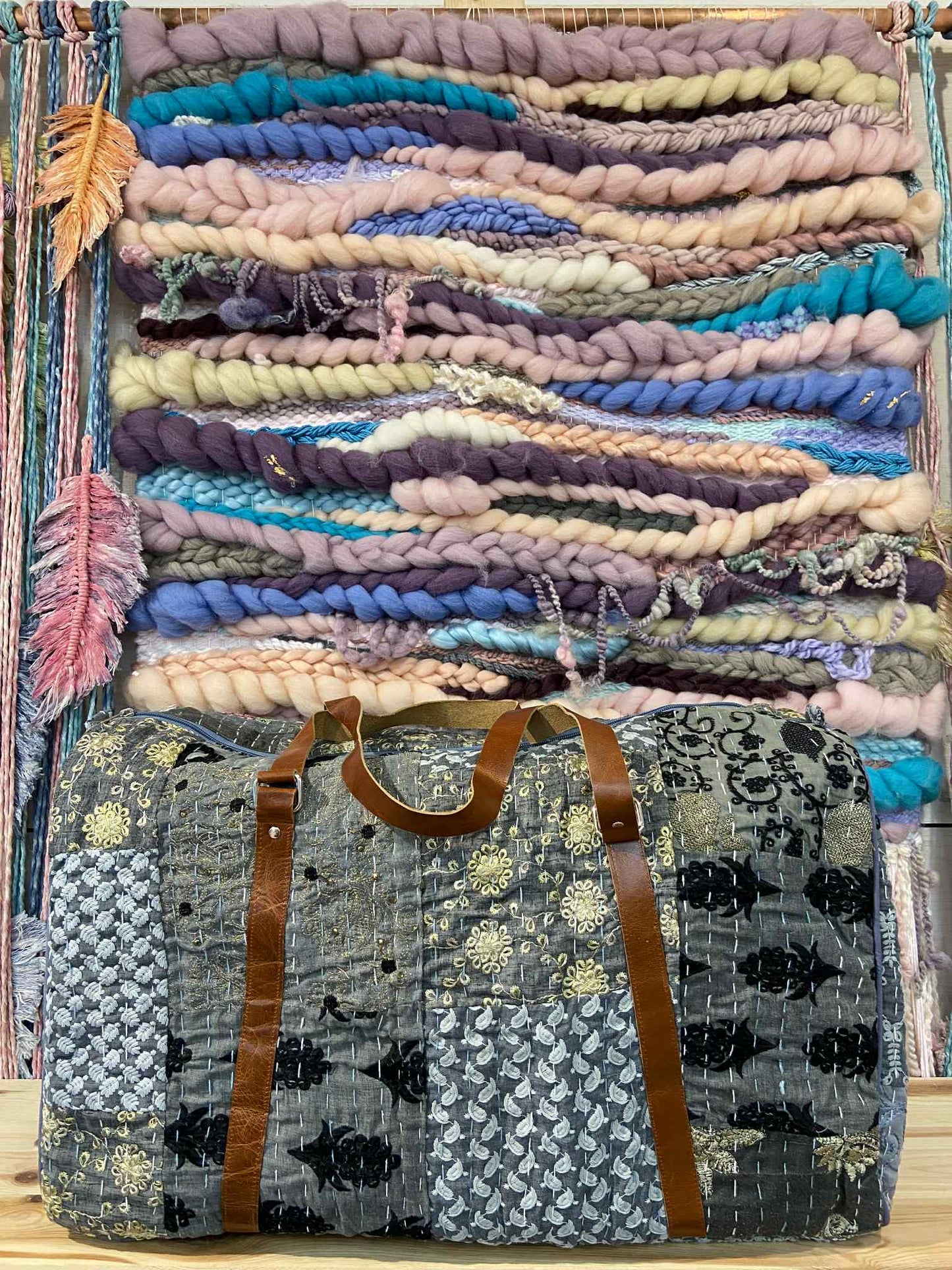 Sky Patchwork Duffle