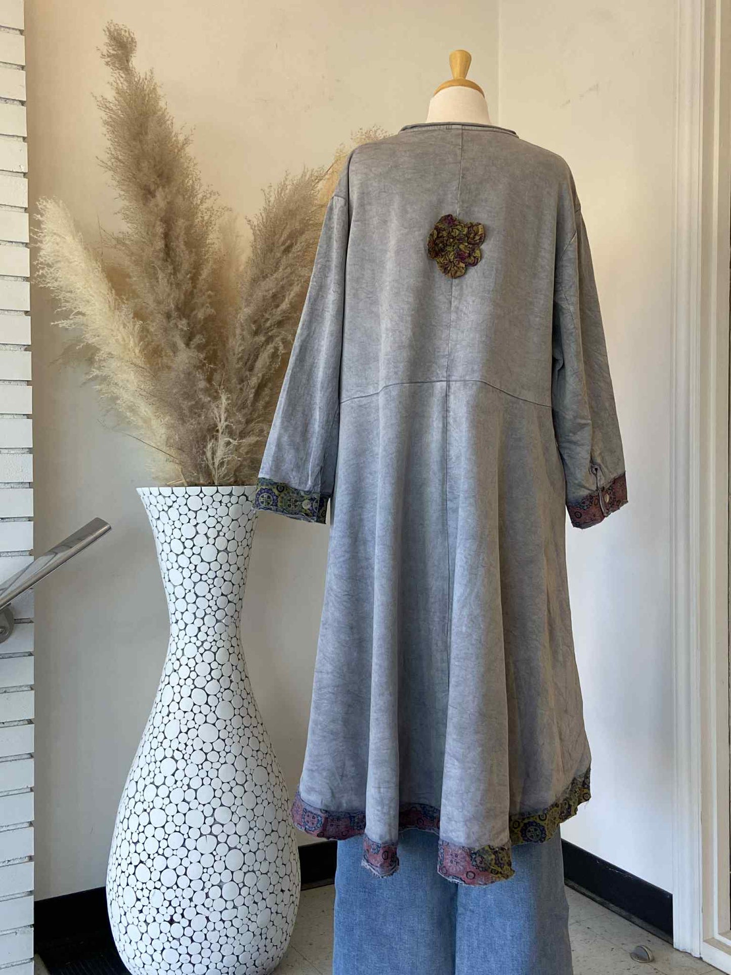 Hanna Car Coat ~ Vintage Blue