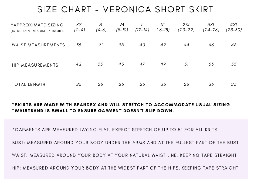 Veronica Short Skirt