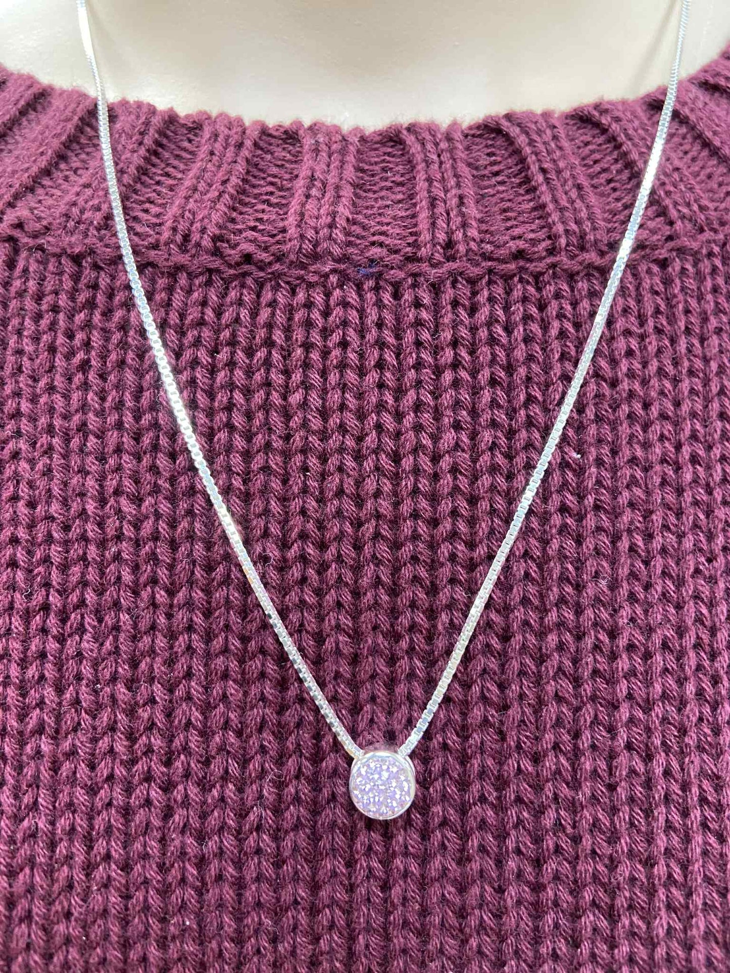 Lilac Bezel Necklace - Hillberg & Berk™