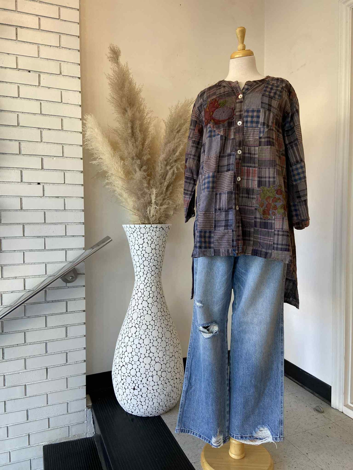 Wells Cover Up ~ Plaid Mix