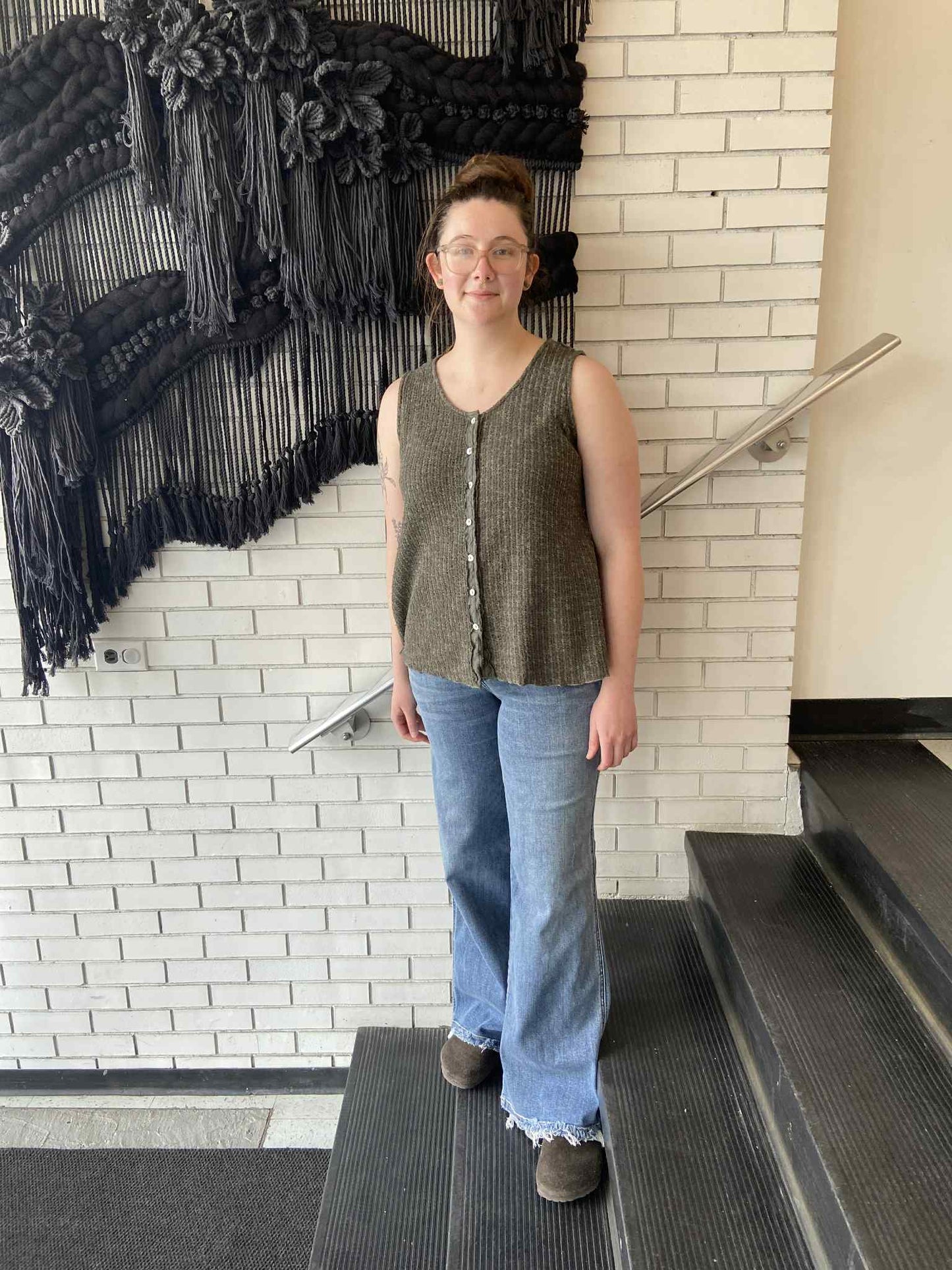 Lola Tank Vest ~ Agave
