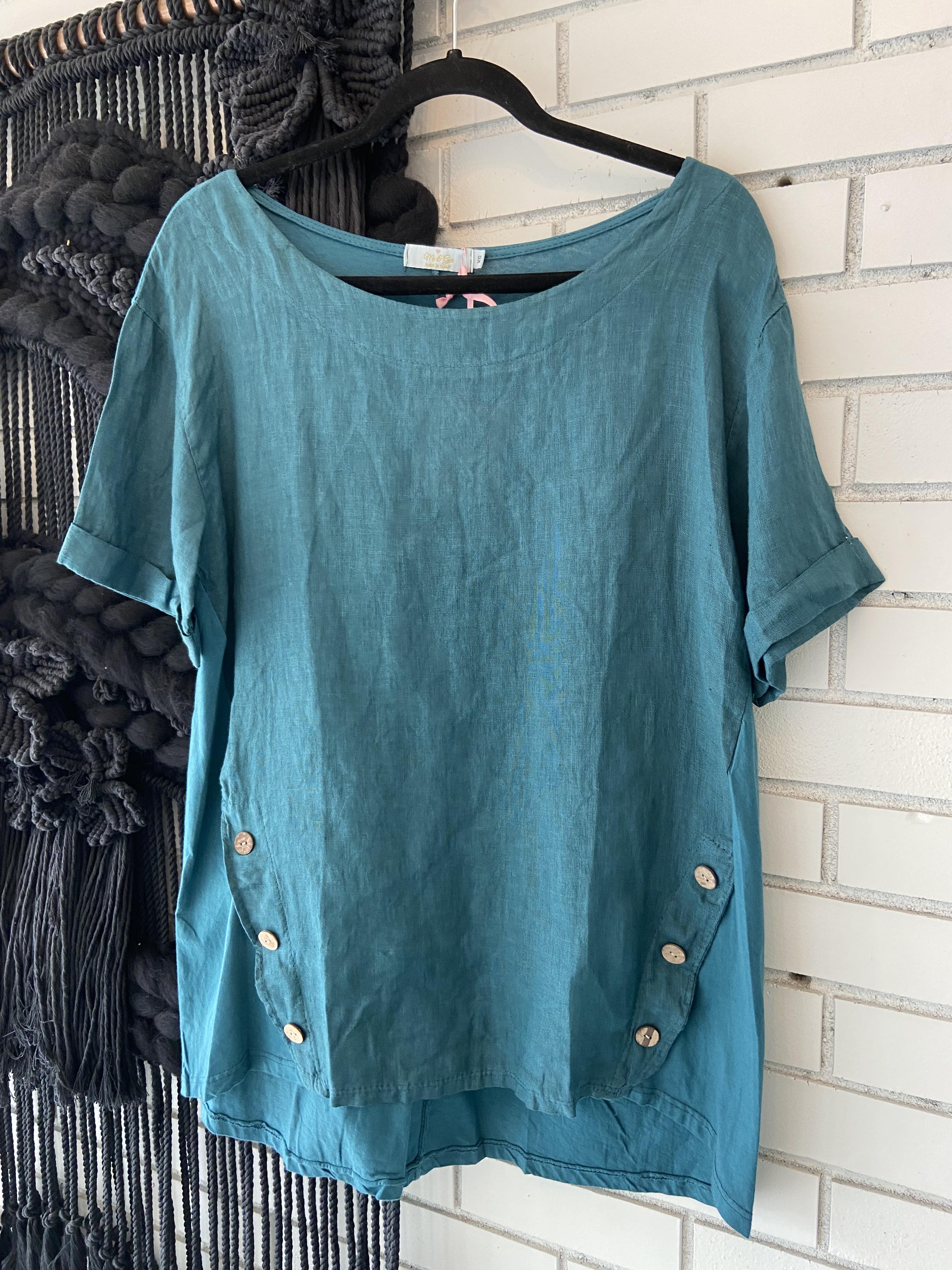 Gilly Top ~ Teal