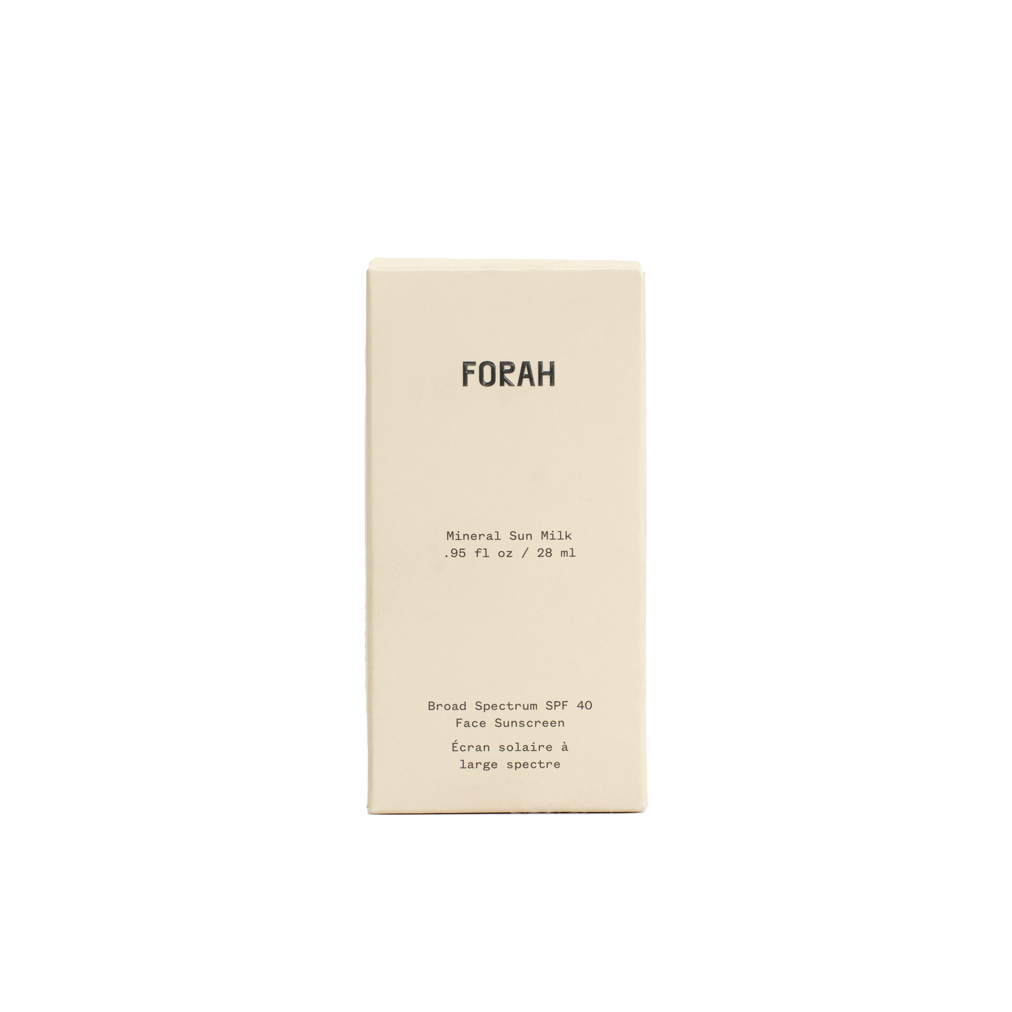 Mineral Sun Milk SPF 40: .95oz / 28ml