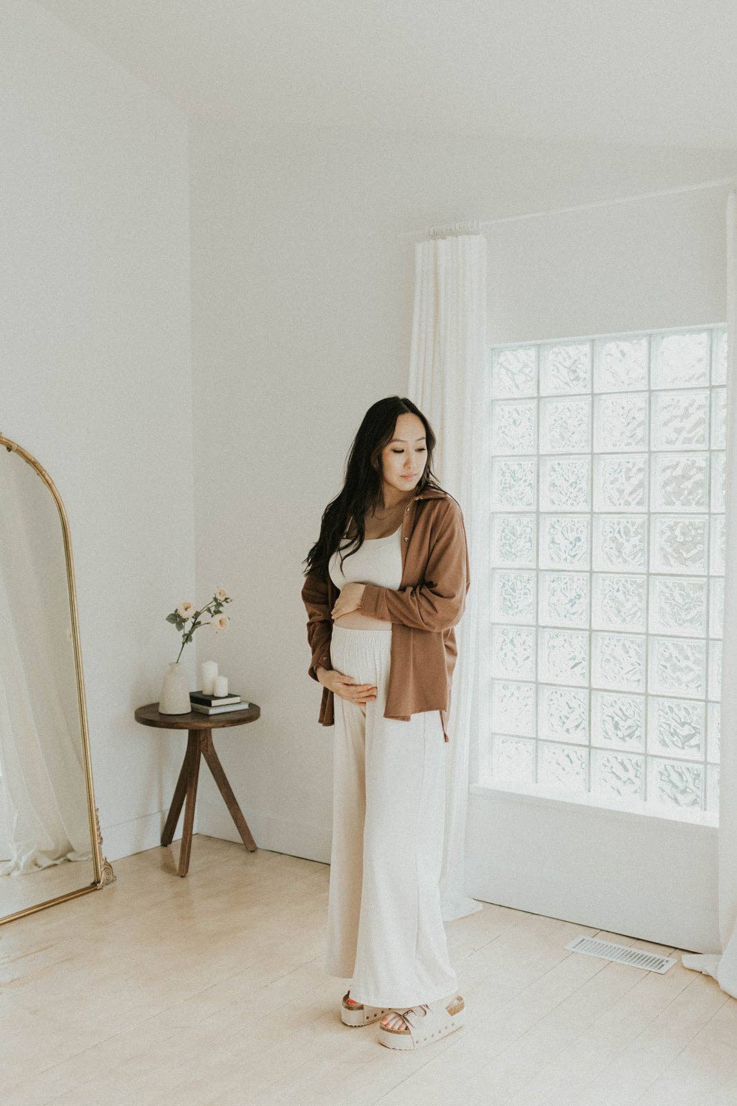 Ladies Wide Leg Pants: Black