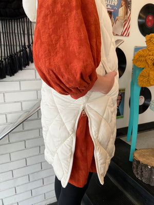Lana Puffer Vest ~ Cream