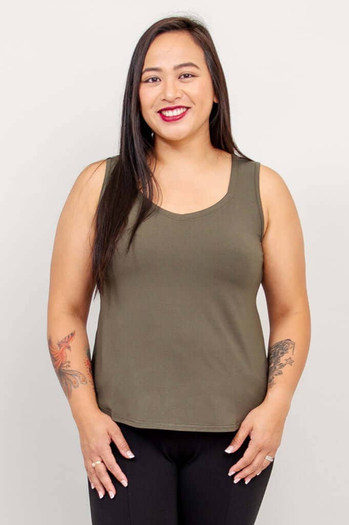 Ritzy Tank ~ Khaki