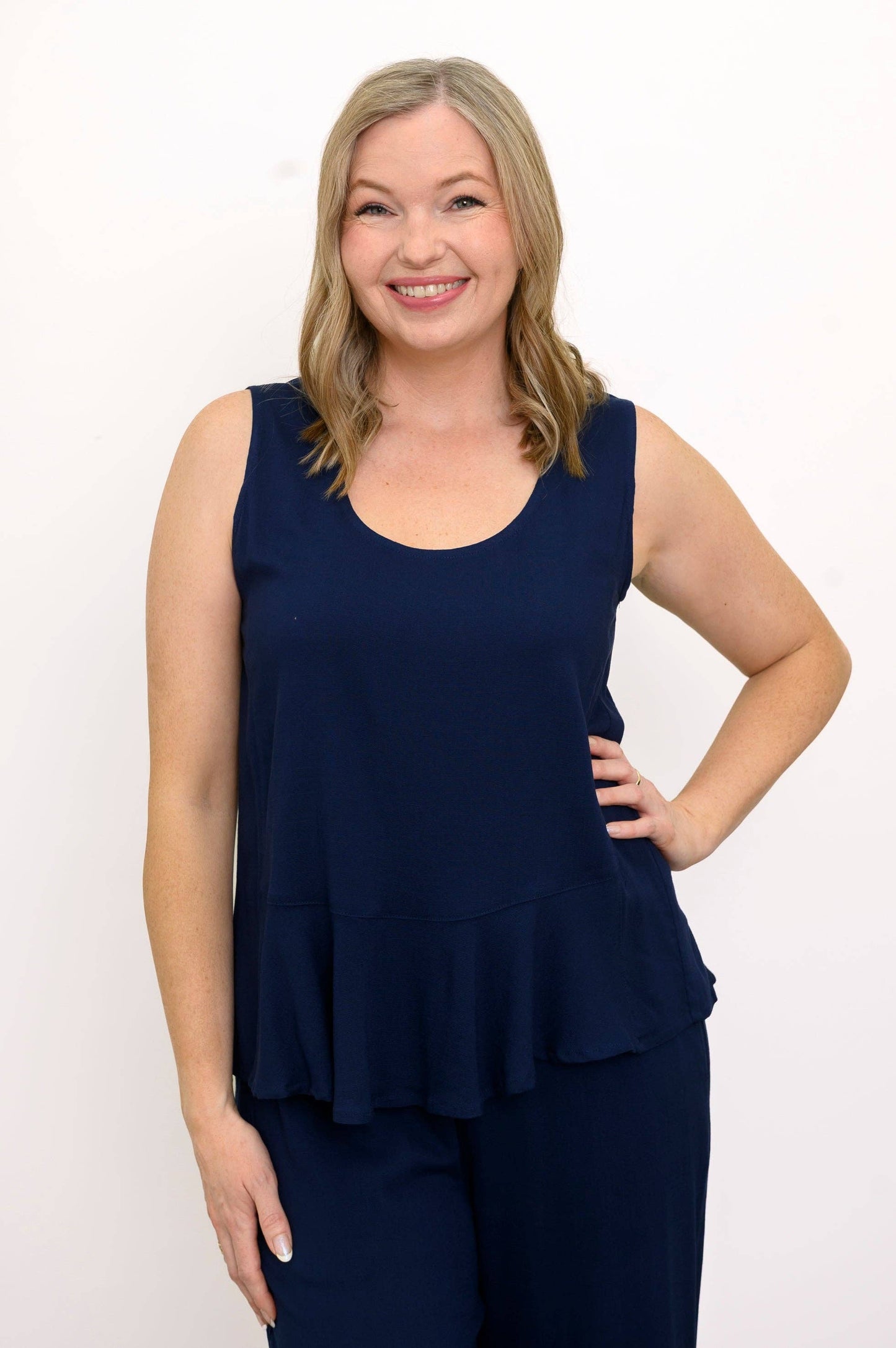Ginny Tank ~ Indigo