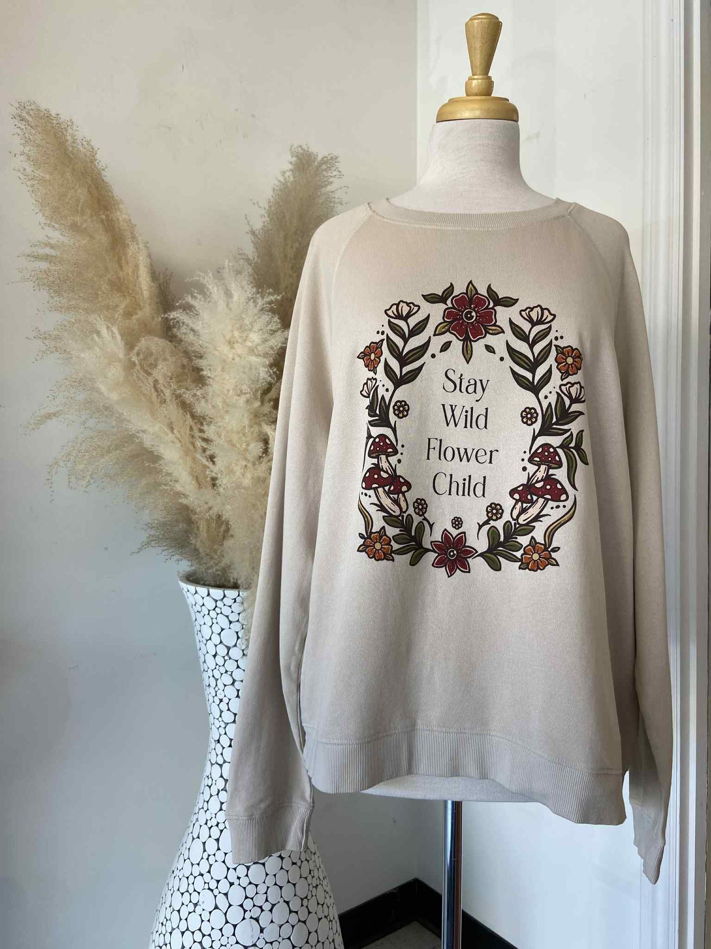 Stay Wild Flower Child Pullover