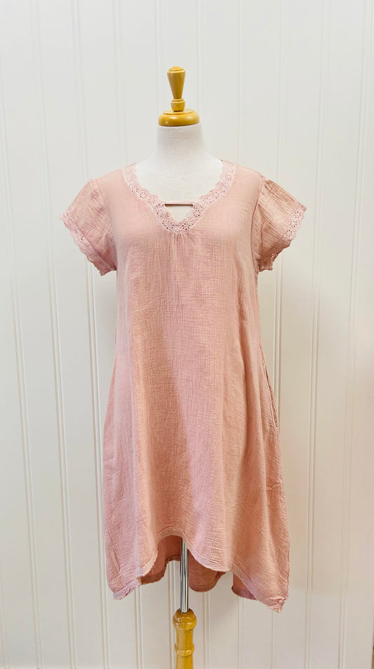 Felecia Hi Lo Dress ~ Pink